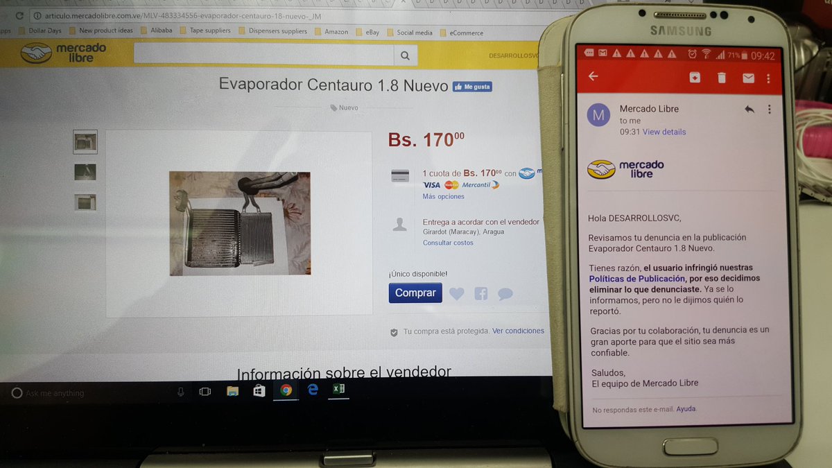 alejandrocammi's tweet photo. @ML_Ayuda @ML_Venezuela para qué dicen que las dan de baja si siguen activas, atajo de inútiles?  Por eso #MLesbasura @vendedores_ml https://t.co/629EEqyqCJ