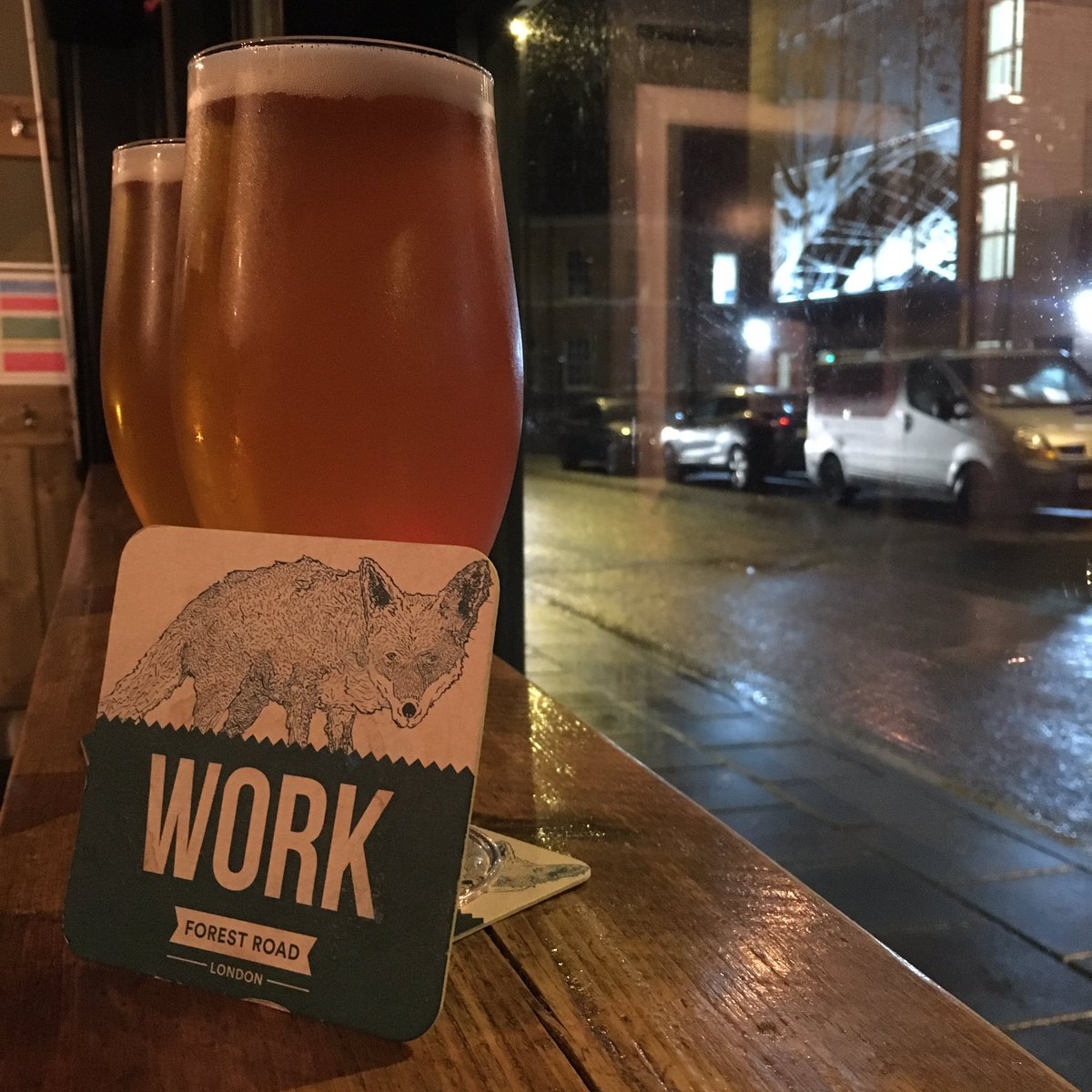 Toffske's tweet photo. @ForestRoadBrew it's taken a while... but finally got to taste some 'Work' up in #Newcastle. It's Awesome! Great work lads, thanks!! https://t.co/hQb23Bvj42