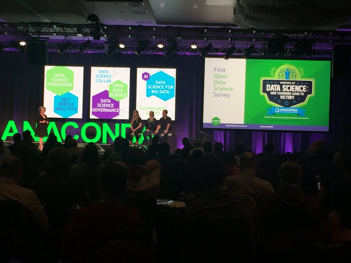 janicezh's tweet photo. Tune in to see the first ever #OpenDataScience survey at #AnacondaCON! #OpenDataScienceMeans https://t.co/Kdi9vna0Oy
