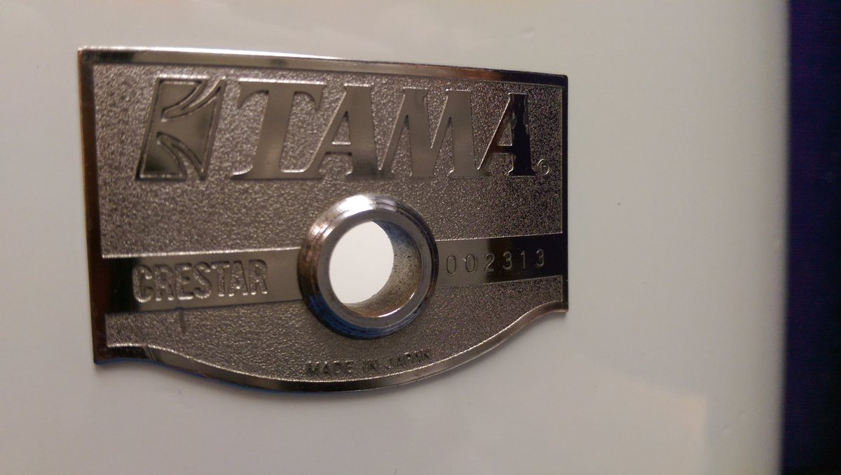 Rare Tama Crestar badge from 1986. Crestar replaced the Superstar series and was only produced for one-year.