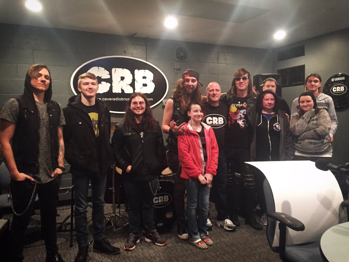 AllisFaded's tweet photo. Thanks @RealCaveRadio for having us on last night! And thanks everyone that called in and talked with us! #AIF #radio #onair #rocknroll https://t.co/bXi42btZiP