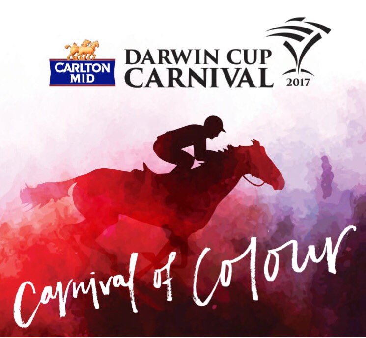DarwinTurfClub's tweet photo. Tickets are now on sale for the 2017 Carlton Mid Darwin Cup Carnival. This year we will be celebrating the Carnival of Colour #DarwinRacing https://t.co/peeywhBKmm
