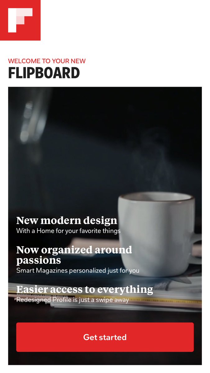 IdeaLabDM's tweet photo. Congratulations to @Flipboard on launching Flipboard 4.0! 👏🏼 It looks great and I look forward to exploring the new features! #Flipboard https://t.co/0VcGfsuxHM