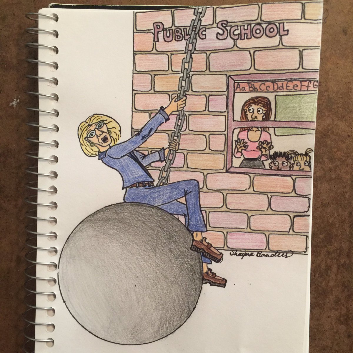 TouShayna's tweet photo. Betsy's coming like a wrecking ball #BetsyDeVos #devosisnotqualified https://t.co/AQ29Cj9XK8