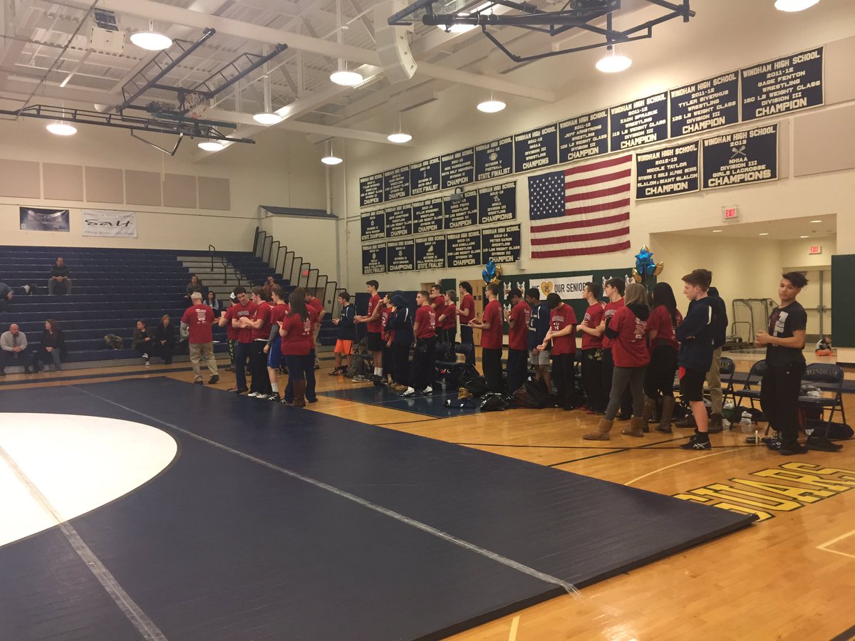 Wresting senior night and #warriorweek is underway! #gethere
