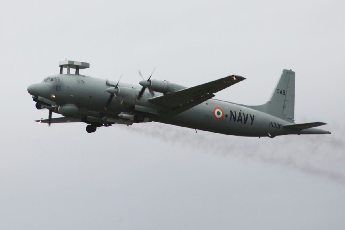 indiannavy's tweet photo. @SpokespersonMoD This development ratifies IN's ability to ensure long range sea denial around Indian sub continent #IL38SD https://t.co/cL8fBYMuHN