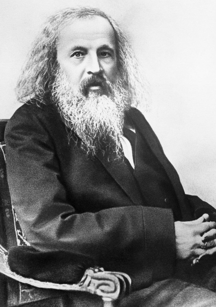 JohnRMoffitt's tweet image. #DmitriMendeleev (born 8 Feb 1834) was a Russian chemist &amp;amp; the inventor of the #PeriodicTable of the Elements.