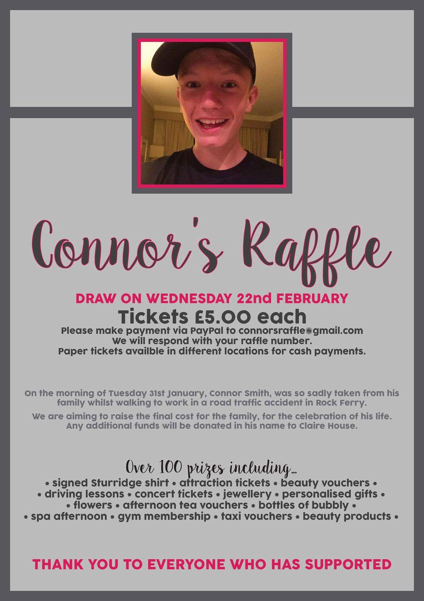 #connorsmith #raffle #rockferry #wirral #Liverpool #birkenhead #wirralbusiness @WirralRadio921 <a href="/bbcmerseyside/">BBC Merseyside</a> @RadioCity967 x