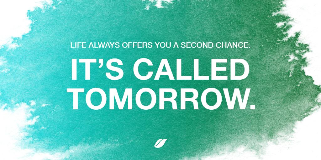 shakeology's tweet photo. There's always tomorrow.

#Shakeology #WednesdayWisdom https://t.co/Zm36kdhRo9
