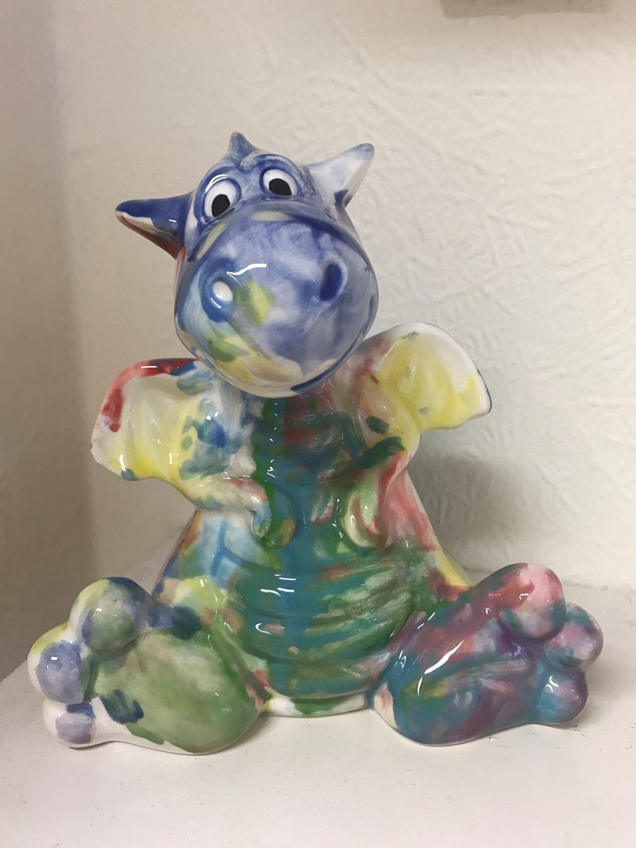 GlazedAllOver's tweet photo. Half term is fast approaching. And we have a new friend! #potterypainting #halfterm #halftermactivities https://t.co/xD4eycUyYz