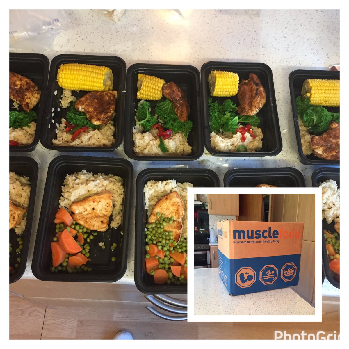 _fadgie_'s tweet image. @MuscleFoodUK My delivery came today - food preped for the next two days #TweetYourMeat