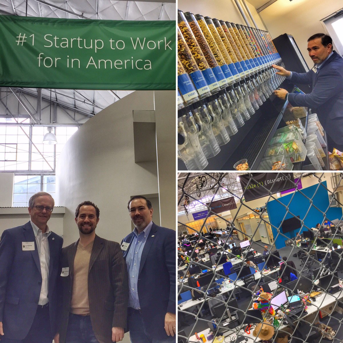 armandrab's tweet photo. @htng visits @InstartLogic #1startup to work for and #gamechanging CDN https://t.co/n2Be5Vg7SK