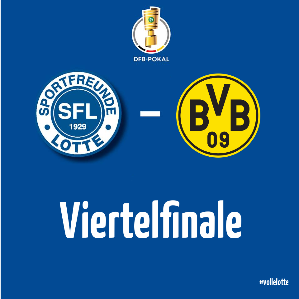 SF_Lotte's tweet photo. Der @BVB kommt im @DFB_Pokal nach Lotte. #VolleLotte https://t.co/eUQ53opbSS