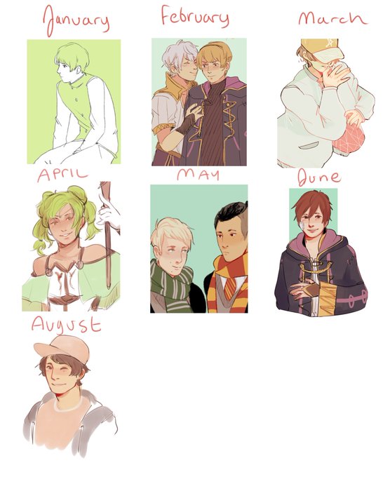 also an overview of 2016 for me. I didn't draw at all for a few months but overall it was OK (compared to 2015, and 2014) 