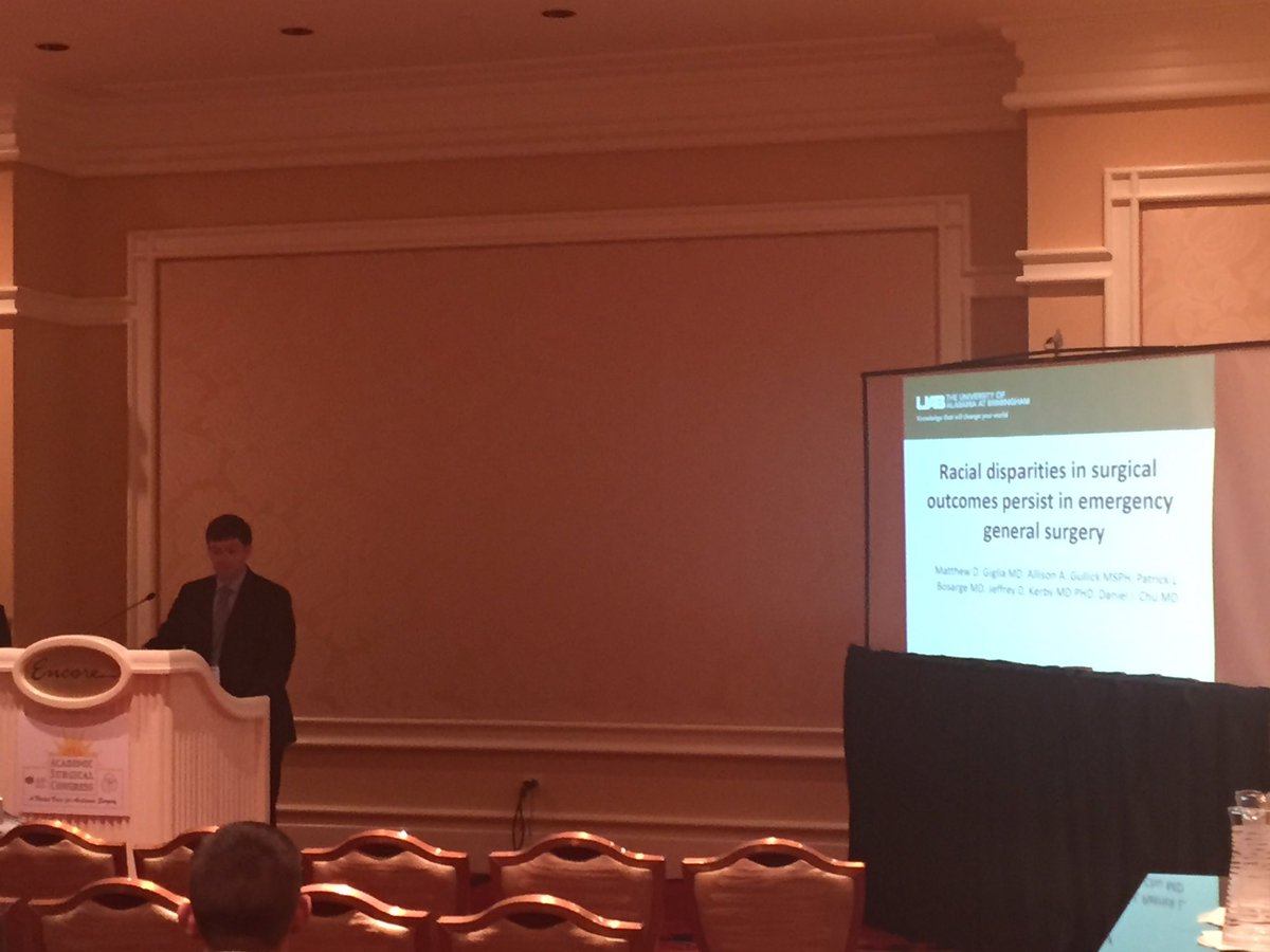 Tyler Wahl (@tylerswahl) on Twitter photo Racial disparities in emergency surgery with <a href="/mattgiglia/">Matthew Giglia</a> <a href="/UABSurgery/">UAB Surgery</a> #ASC2017 <a href="/DChu80/">Daniel I-Hsin Chu | 朱以信</a> Racial disparities in emergency surgery with <a href="/mattgiglia/">Matthew Giglia</a> <a href="/UABSurgery/">UAB Surgery</a> #ASC2017 <a href="/DChu80/">Daniel I-Hsin Chu | 朱以信</a>