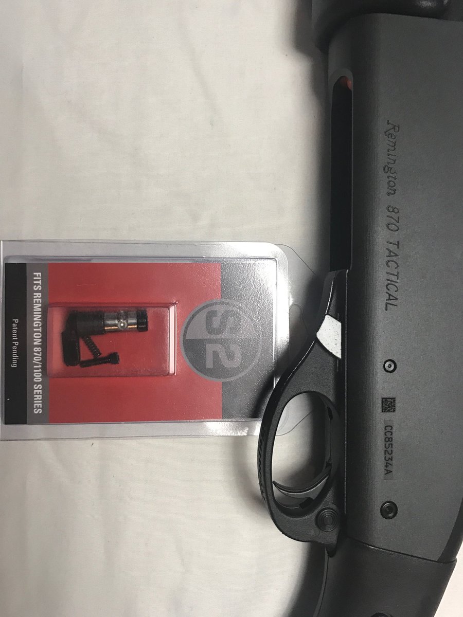 S2USASafety's tweet photo. A new @RemingtonArms #870 #Tactical is about to get an upgrade. #AR15 style #SelectorSwitchSafety time = #happytimes https://t.co/7ZdmAcA5sC