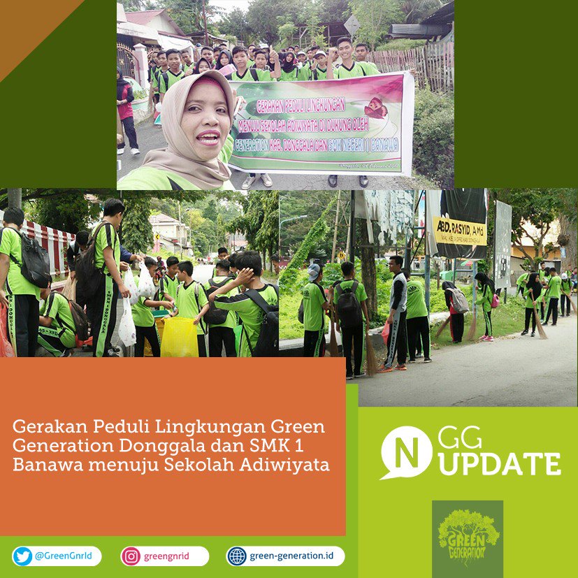 #GGUPDATE gerakan peduli lingkungan GG Donggalan dan SMK 1 Banawa