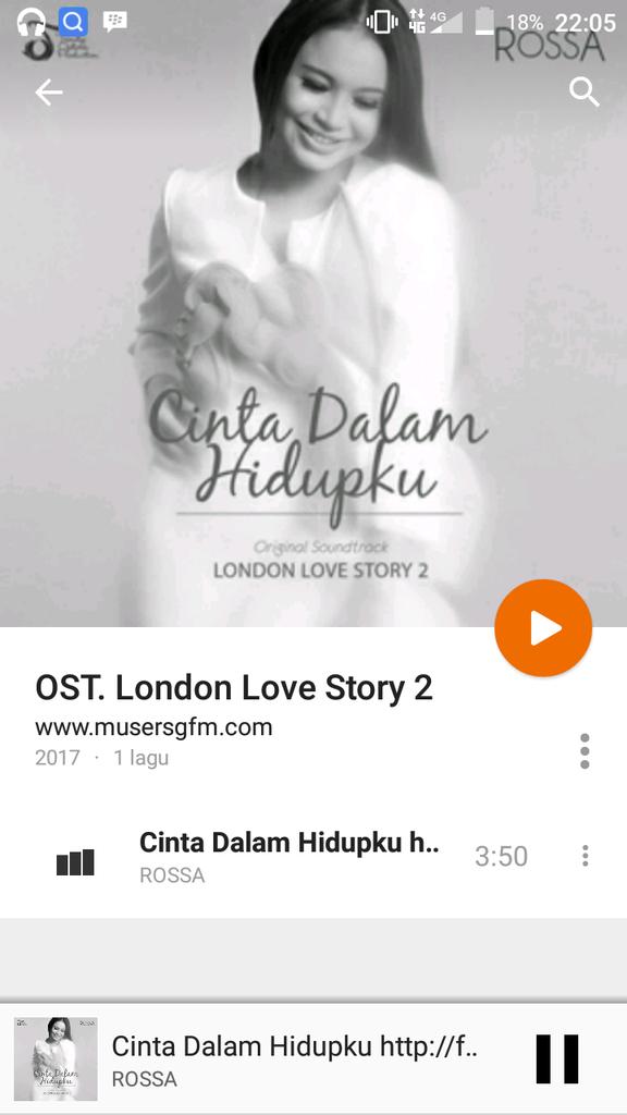 PramuditaAnjeli's tweet photo. Judul lagu ost london love story 2 yaitu "CINTA DALAM HIDUPKU" BY ROSSA @londonlovefilm @SCP_Films #KUISOSTLLS2 https://t.co/Tqd7jCTpgP