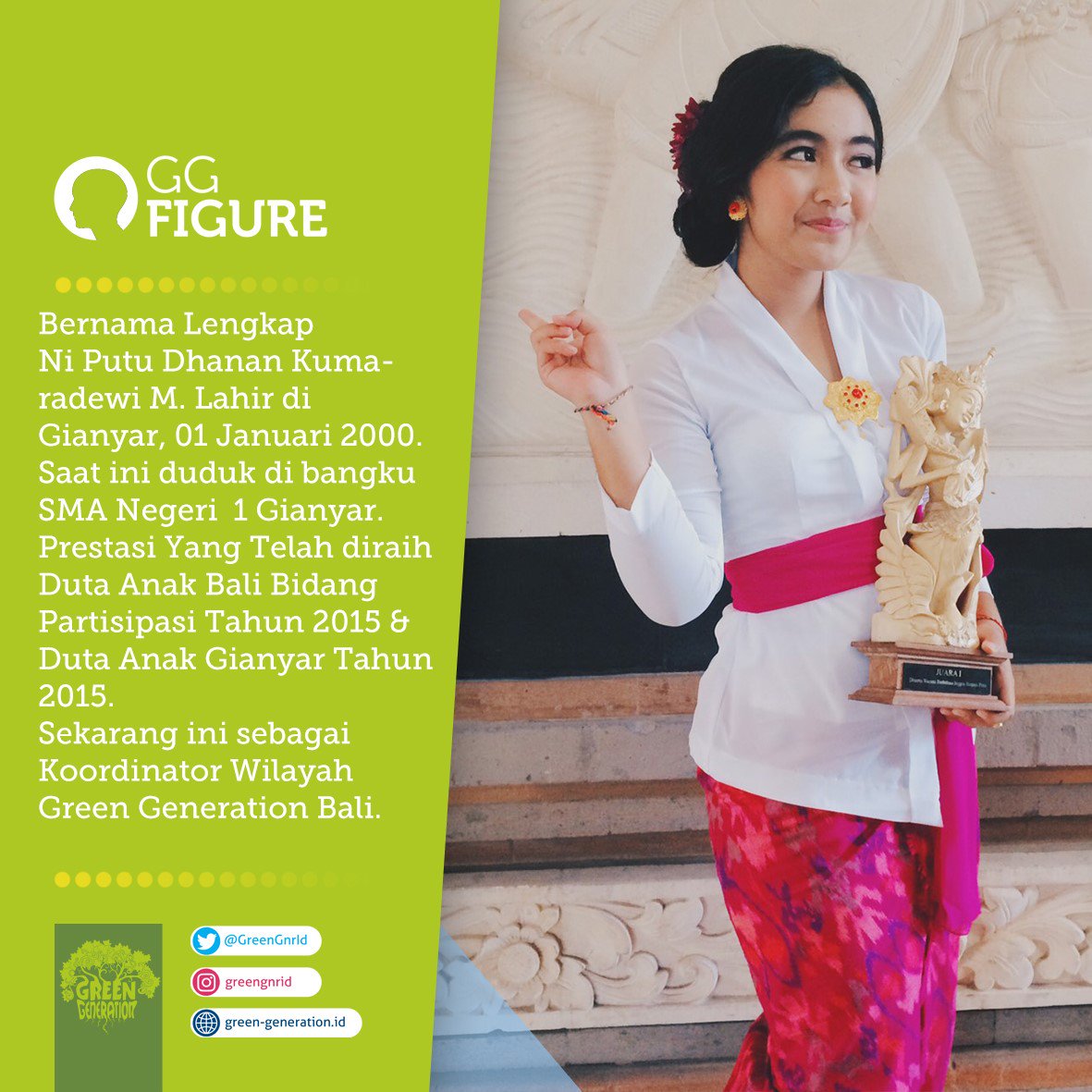 #GGFIGURE kenalan yuk sama wanita cantik dari bali yang satu ini ...