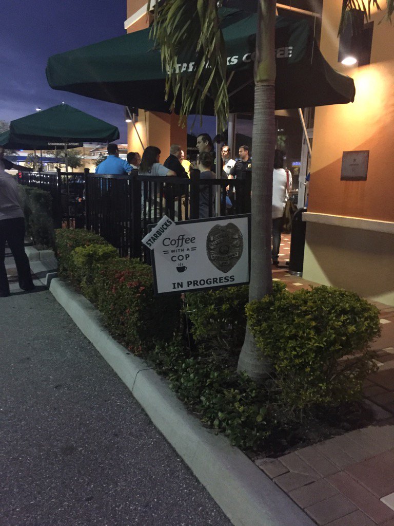 Successful coffee with a cop tonight!! Thank you! <a href="/StarbucksD929/">Starbucks D929</a> <a href="/CityofNorthPort/">North Port, Florida</a>