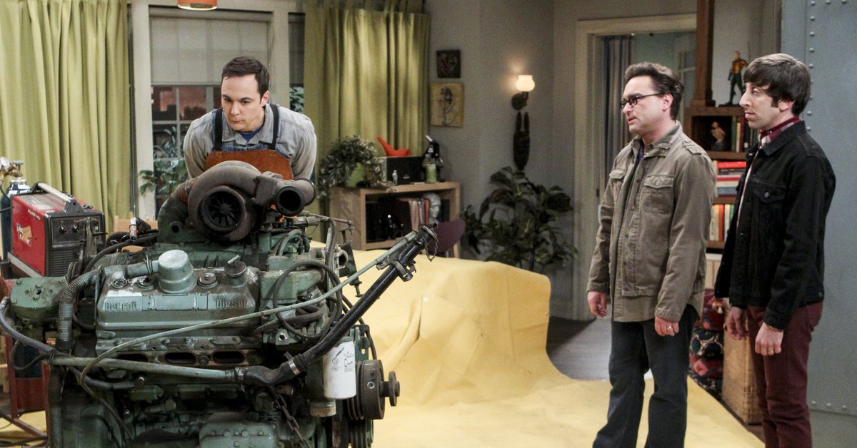 bigbangtheory's tweet photo. Sheldon goes off the rails for trains in tonight's all-new #BigBangTheory. Here's what you need to know: https://t.co/9LnvW5AQAl https://t.co/XMFghmTy9z