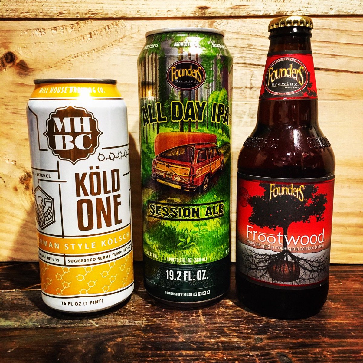 BottlecapsBev's tweet photo. New arrivals- @MillHouseBrewCo #koldone @foundersbrewing #alldayipa #tallboys #frootwood #craftbeer https://t.co/oMIV9O2Pfq