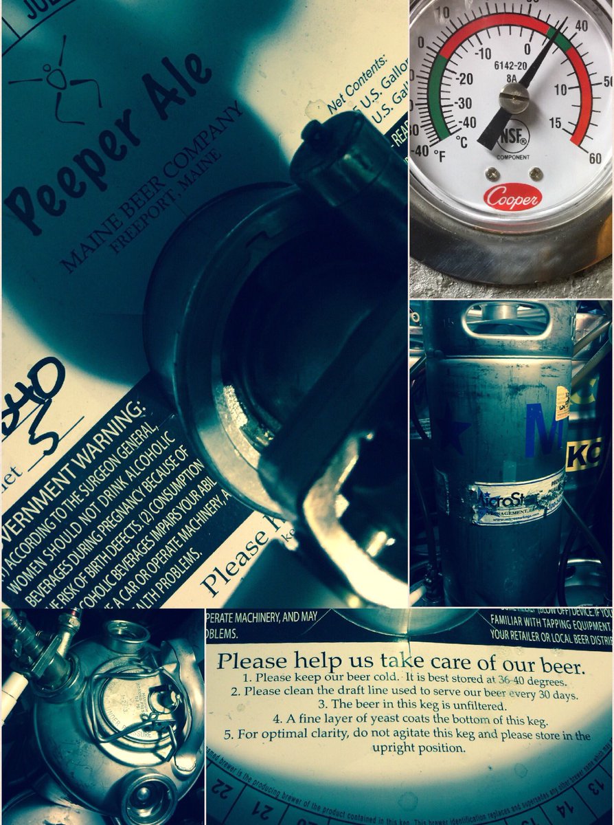 Upright keg✔ Correct temperature in cooler✔ Clean line beforehand✔ Ready to tap <a href="/mainebeerco/">Maine Beer Company</a> Peeper✔#ThePlaceToBeer #DoWhatsRight #MEbeer