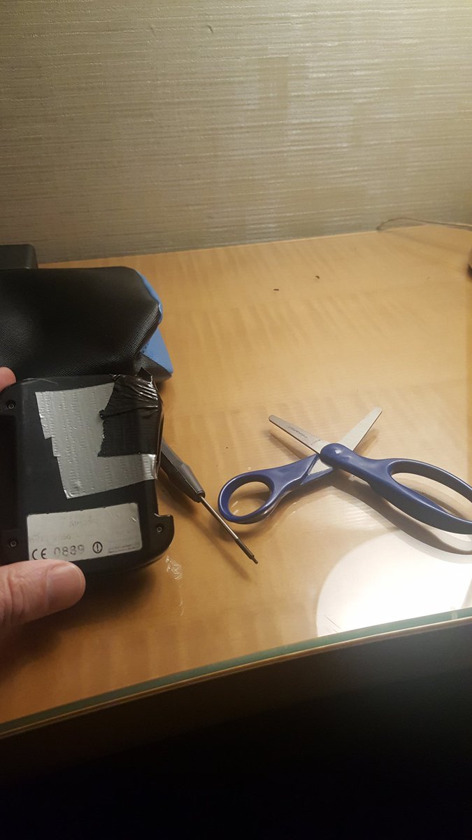 coreyrock's tweet photo. Pregame Surgery of the loose wire complete. #ARProblems #TheOtherReferee https://t.co/NubXzrNHVP