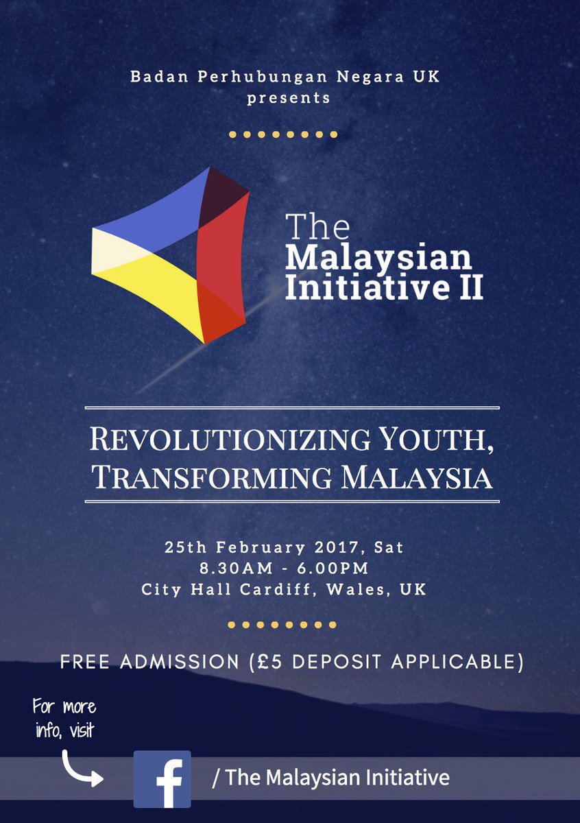 mukrizmahader's tweet photo. **The Malaysian Initiative II**
Book your tickets now! 
https://t.co/xxK7pTnFaA…

#TMI2🇲🇾 https://t.co/QyBEFLmZro