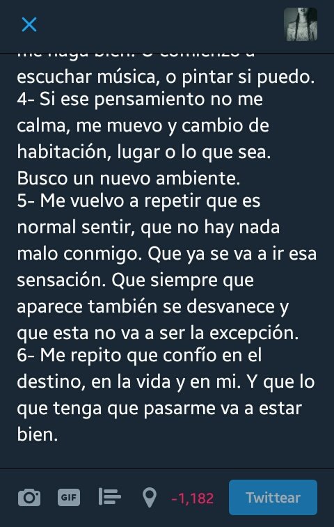 MeWakale's tweet photo. Lo que hago cuando tengo ansiedad, angustia o miedo: https://t.co/lzXqP8GpxB