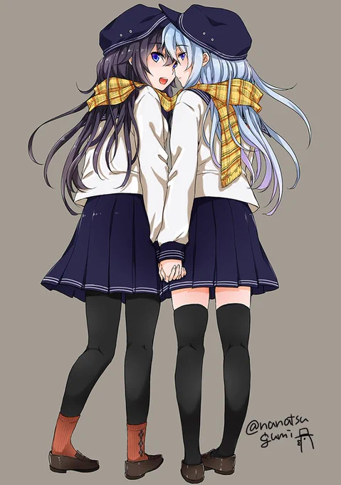 今日は雪みたいなのでマフラー巻き暁響 