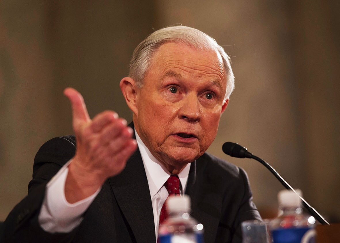 JeffreyGuterman's tweet photo. The Senate has confirmed Jeff Sessions, a man previously unconfirmed for a judge appointment due to racism, for Attorney General of the U.S. https://t.co/28QtsDc7zR