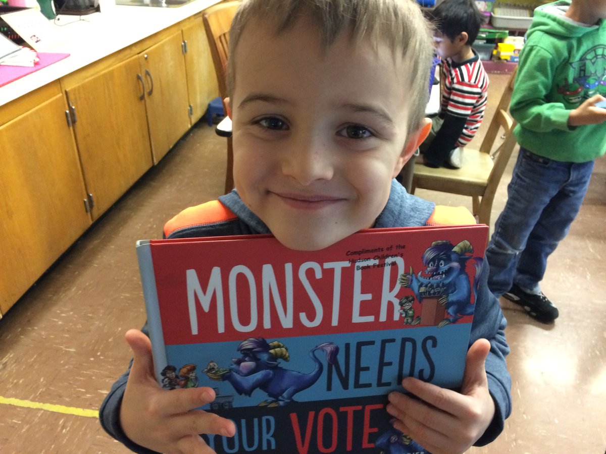 HudsonCBF's tweet photo. Our JLE students are CraZy about @PCzajak and his monster books!  He's back to join us for our 9th annual festival! How lucky are we?!?! https://t.co/80oKB5Gjg5