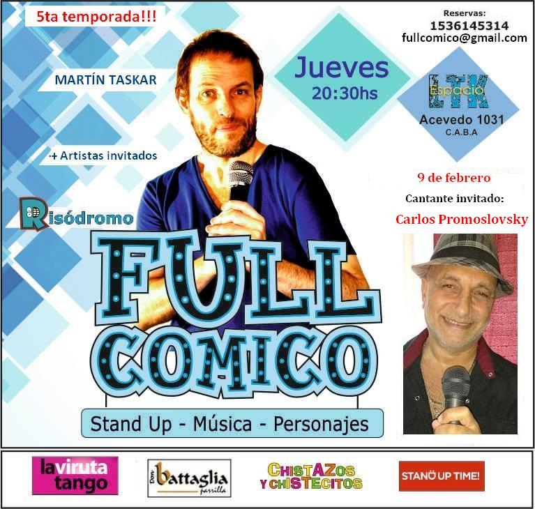 fullcomico's tweet photo. Jueves 9/2 20:30 Risódromo #fullcomico #standup +canciones Acevedo 1031 CABA @StandUpTime @HoyStandUp https://t.co/fjMMFY7Glv