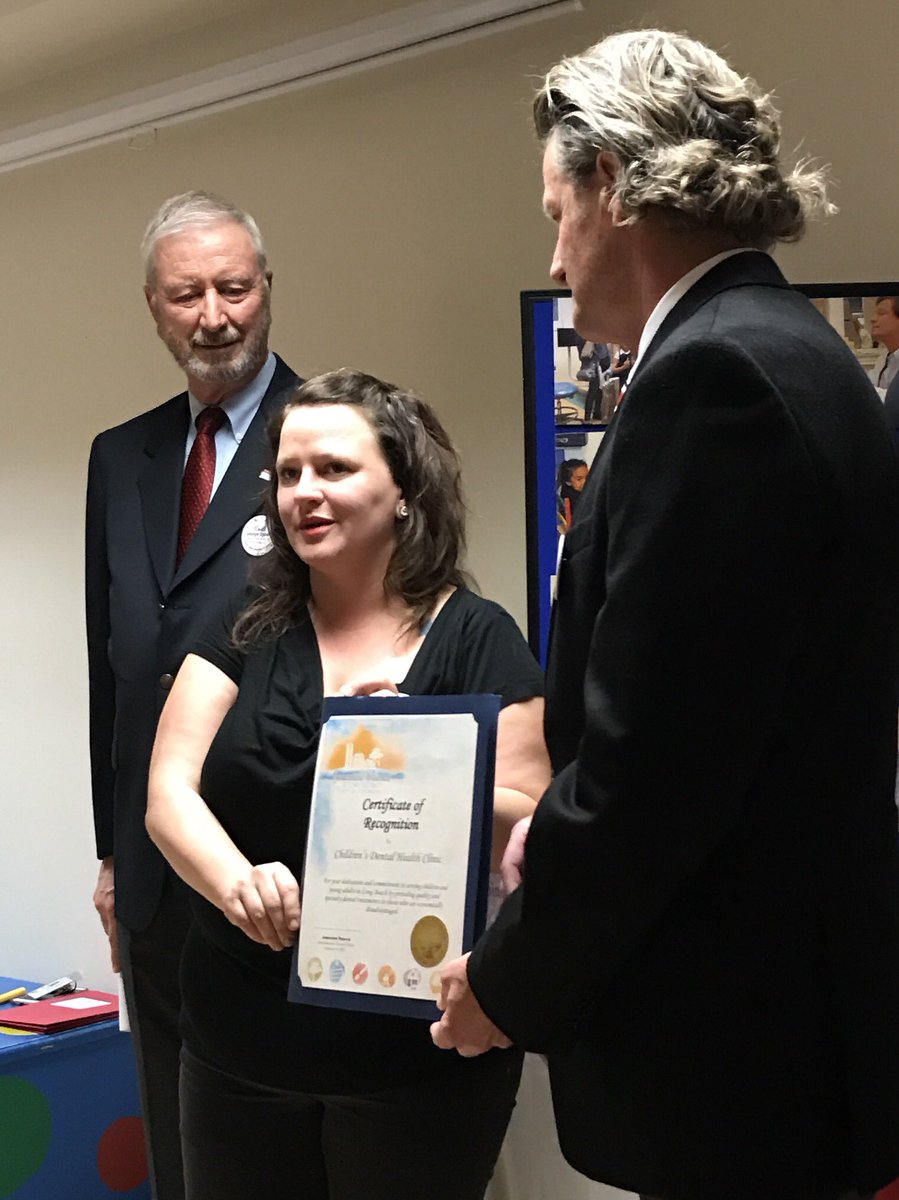 A special proclamation from 2nd District Councilwoman <a href="/Jeannine4D2/">Jeannine Pearce</a>. Congrats Children's Dental Health Clinic. <a href="/LBCommunityFdn/">LBCommunityFdn</a>
