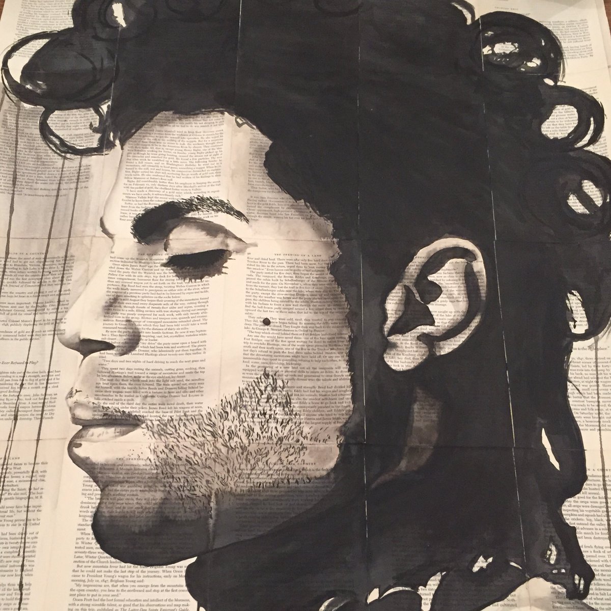New work at the gallery by Ahmad Shariff. #prince #purplerain #legends #contemporaryart