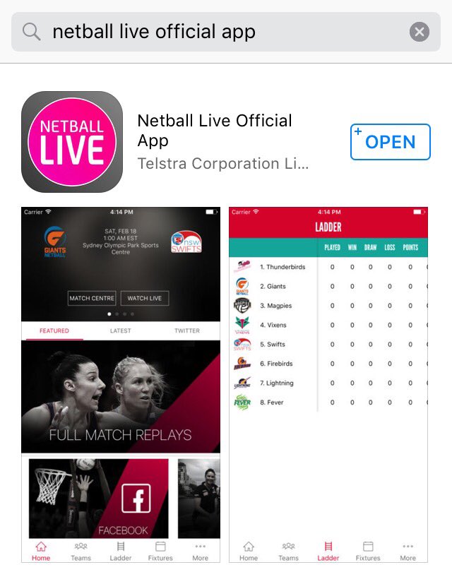 NetballScoop's tweet image. The new Netball Live Official App is live.