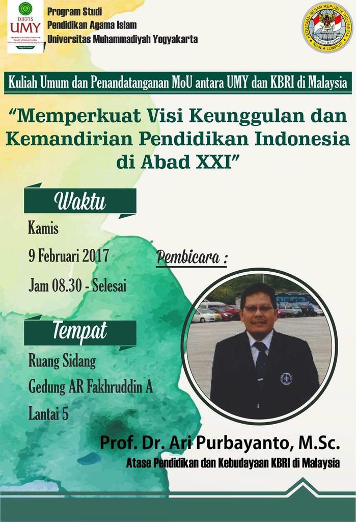 OfficialFAIUMY's tweet photo. [N.O.W!!!] LIVE STREAMING.
Kuliah Umum dan Penandatanganan MoU antara UMY dan KBRI Malaysia 
https://t.co/AnA6ZoVVOW https://t.co/TdOPcmwUqG