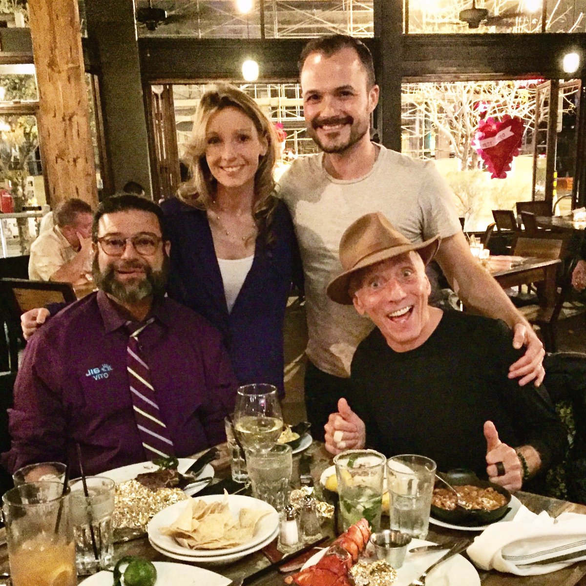 JISChristina's tweet photo. The JIS team celebrating an awesome 11 days together! These guys really worked their a$&amp;$@ off! Here's to you three! (And Kellie) 🍾🥂 https://t.co/QkUiwYi9m4