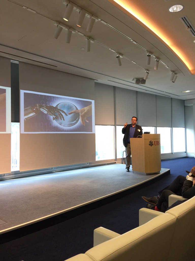LCSMorgan's tweet photo. Powering up the UBS Future of Finance Forum, Will Ross keynote opener on Alternative Asset Investing. #UBSInnovate https://t.co/o9tZLPICGO