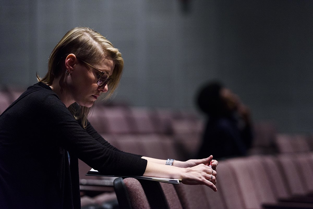 UofAlabama's tweet photo. Behind the scenes: Q&amp;A with Elizabeth Kirkland, Assistant Director, @UATheatreDance 's "The Philadelphia Story" https://t.co/GjWGHLRZoS https://t.co/gdTFnQtRQQ