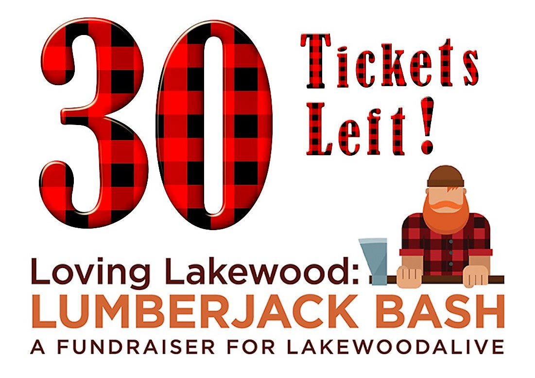 LakewoodAlive's tweet photo. Only 30 tickets remain for the #LumberjackBash.  What, fellow lumberjacks, are you waiting for?  Tickets: https://t.co/kvT0FWKopI https://t.co/qeu6CE2YBz