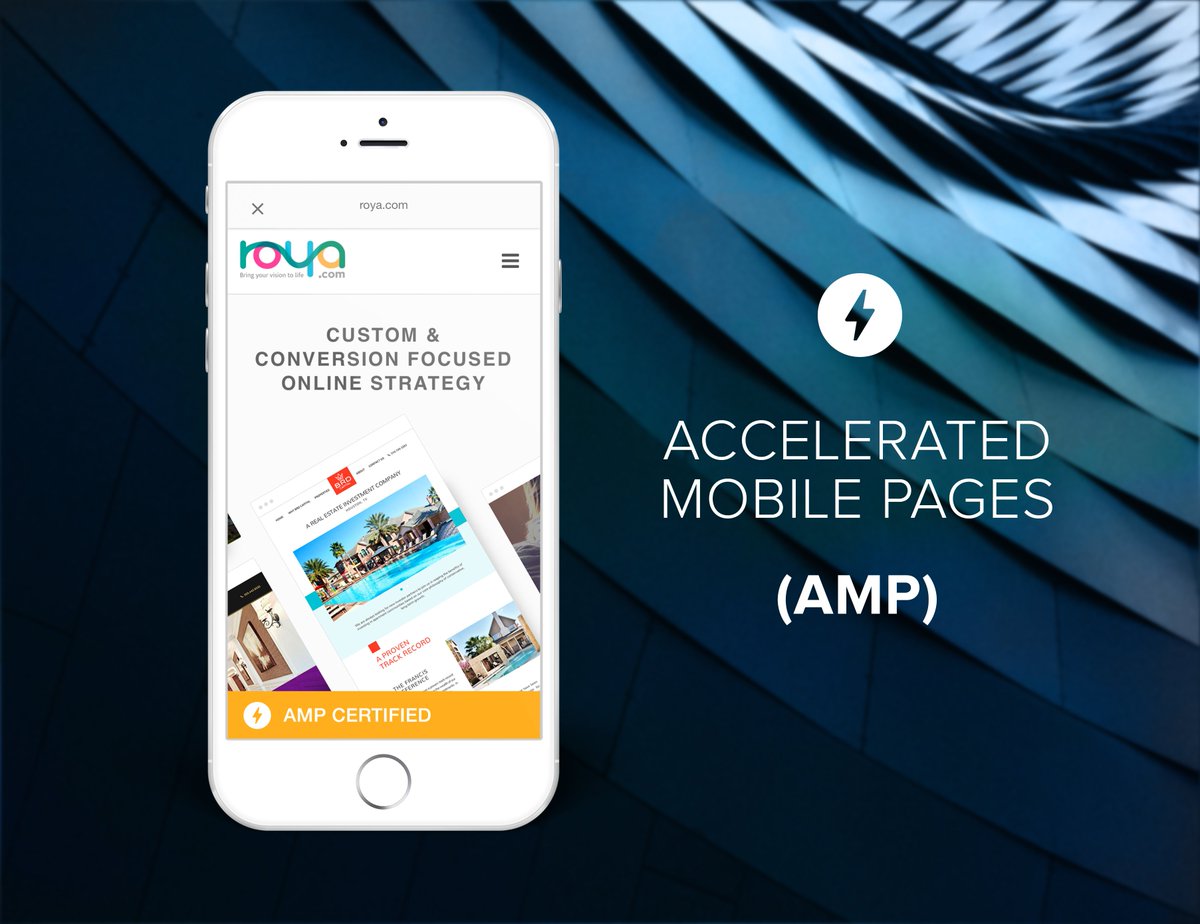 TeamRoya's tweet photo. @AMPhtml We've got ⚡ AMP!   Canvas® CMS platform is now supporting AMP natively.  https://t.co/ilqcpuFpyt https://t.co/46ihHhgzar