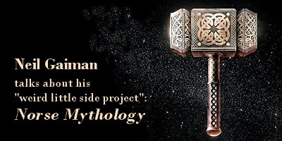 amazonbooks's tweet photo. Neil Gaiman answers our questions about his brand-new book, Norse Mythology: https://t.co/XaAv1mCndf https://t.co/p28rgno57R