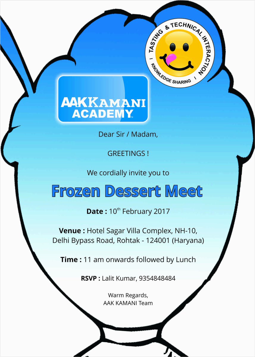 AAKIndiaCo's tweet photo. Connect with us for best advice on New trends and technical knowledge at Frozen #dessert Meet at #Rotak #Haryana. #AAKKamani https://t.co/yKPvGWgw10