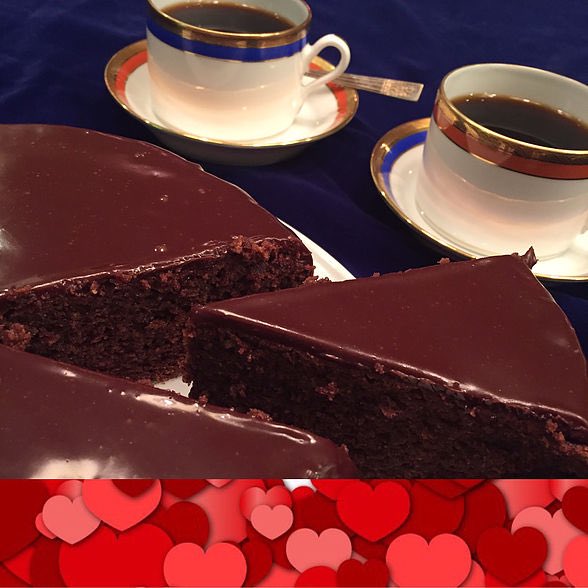 Chocolate Almond Cake..Oh be mine! Visit theslolane.com for the full recipe