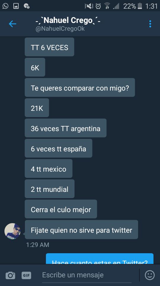 No podes ser tan sidoso chabon, Retirate bldo. No te lo digo de forro, pero posta osea, das Vergüenza. De onda lo digo, es por tu bien.