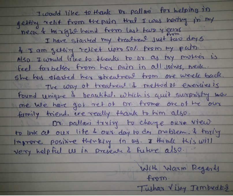 draalpal's tweet photo. Sharing a testimonial by one of our patients(2012), ...don't delay if u have pain-she took 2 yrs, u take a PHYSIO support NOW https://t.co/PFHrfWX3zA
