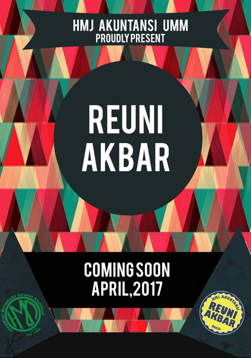 hmjakuntansiumm's tweet photo. REUNI AKBAR 2017 is Coming Soon😊
#akuntansilebihkece #DHESS #reuniakbar2017 https://t.co/kb0Jp6f2EP