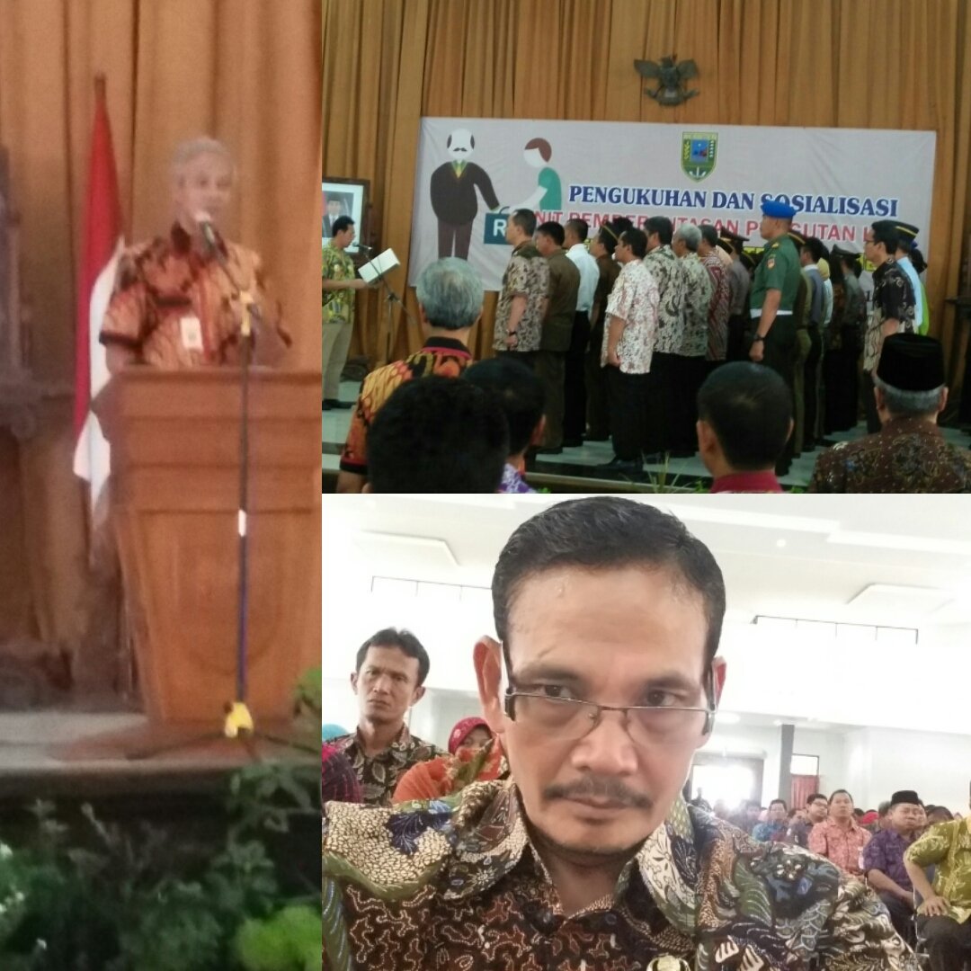 #Mengikuti Pengukuhan dan Sosialisasi Unit Pemberantasan Pungutan Liar Pemerintah Kab. Kebumen di Aula Setda Kebumen. Kamis 9/2/17
